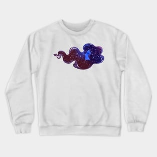 Galaxy Girl - Long Hair Crewneck Sweatshirt